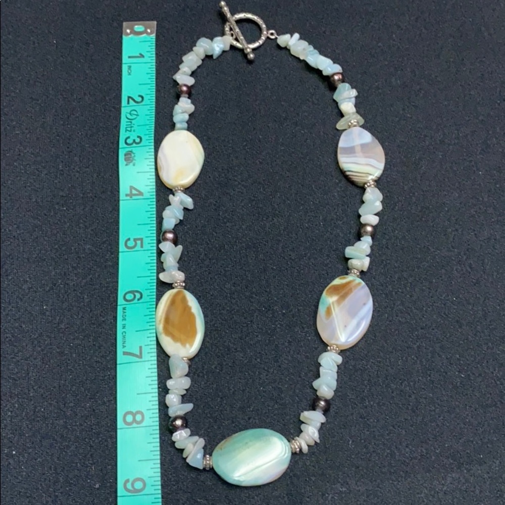River rock necklace